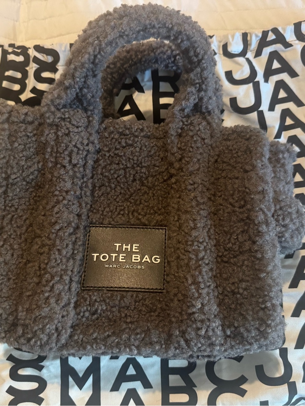 Marc Jacobs The Teddy Mini Tote Bag - Gray Like New